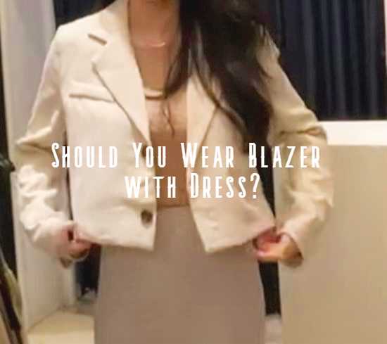 can you wear blazer with dress